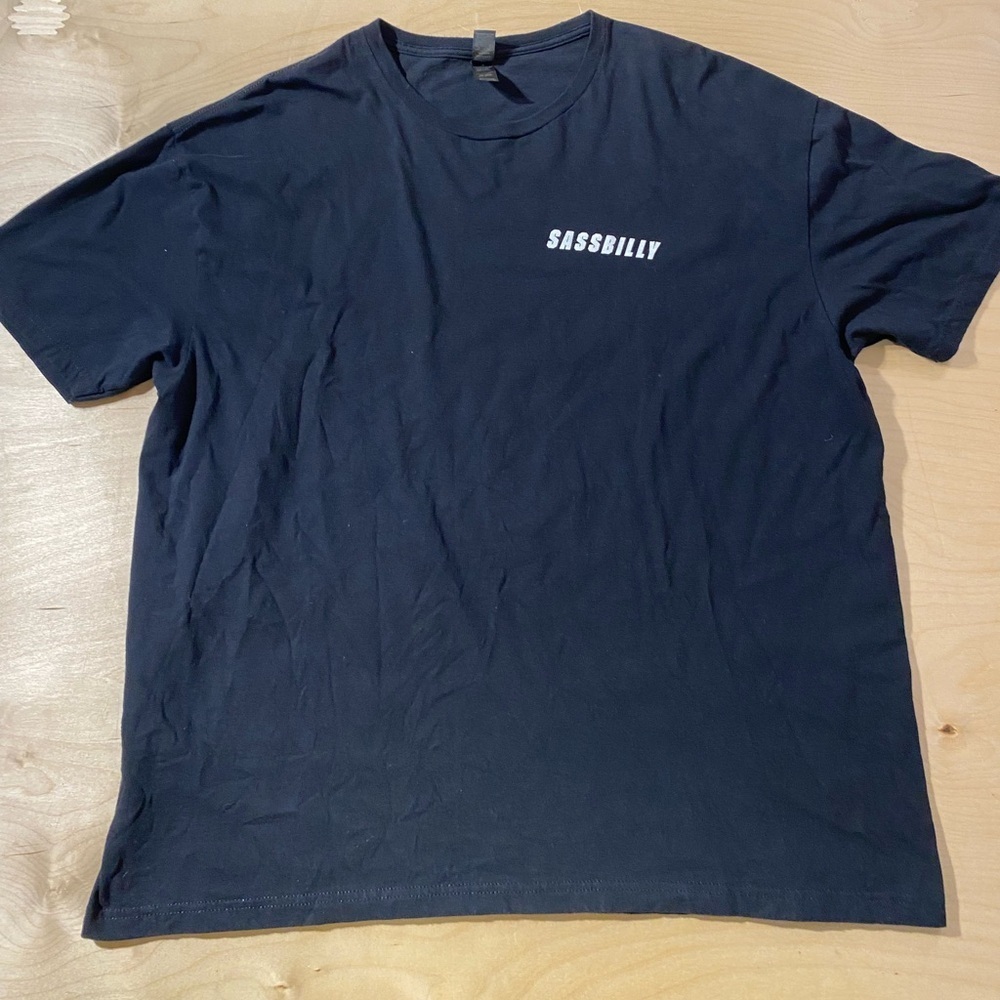 Gildan Black Men's Short Sleeve SassBilly Tee 2XL (GD)